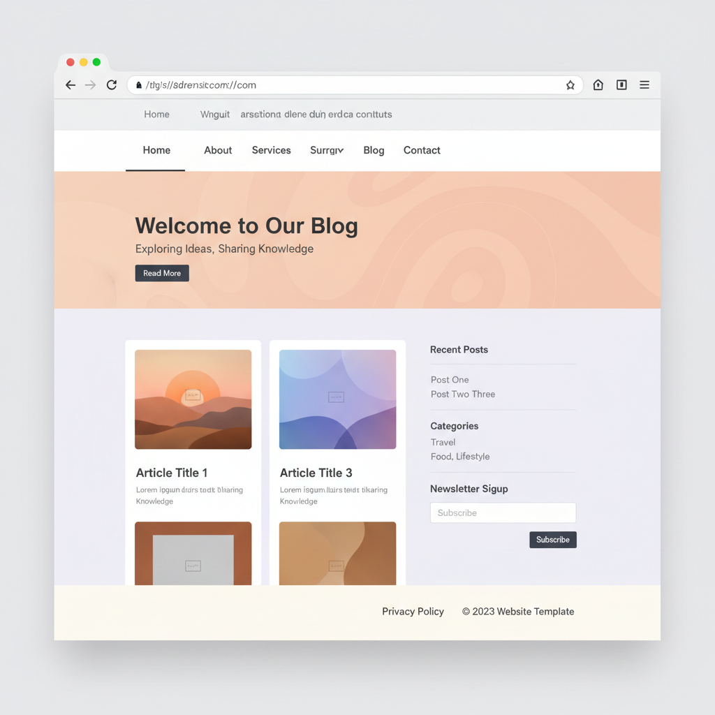 Visually Inspiring Blog Pro – cms Template | Template Sun